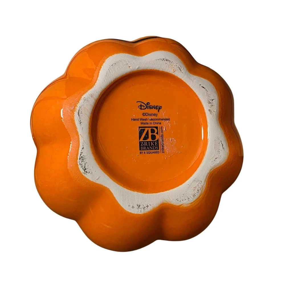 Disney Halloween Mickey & Minnie Mouse Pumpkin Ceramic Jar Cookie Jar Set